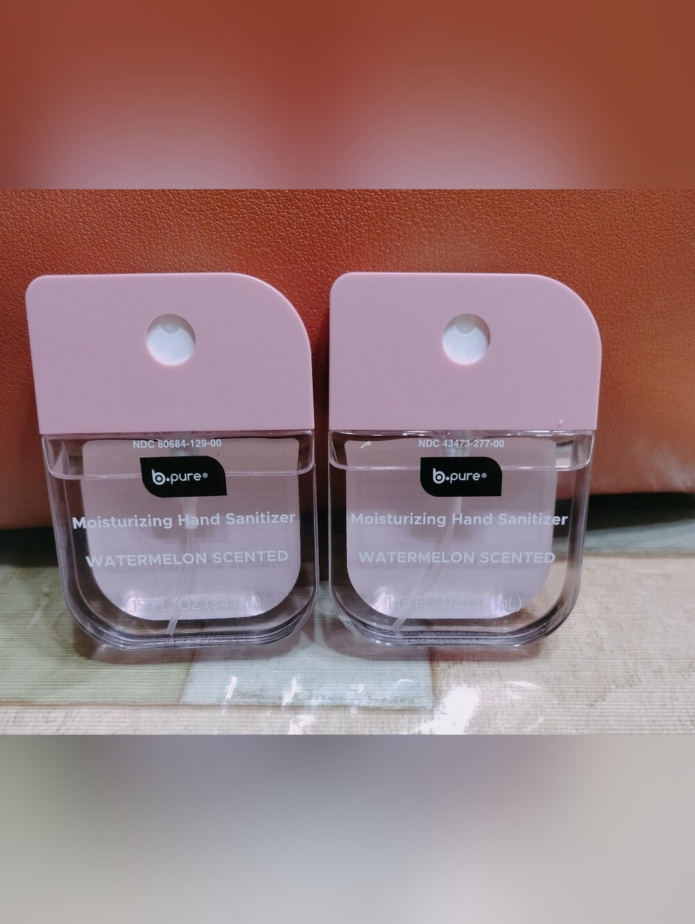 Pink Moisturizing Watermelon-Scented Hand Sanitizer (Pack of 2)